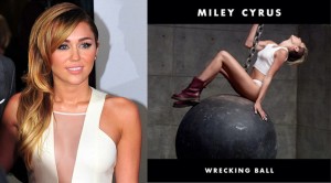 Miley Cyrus in 2012 and now