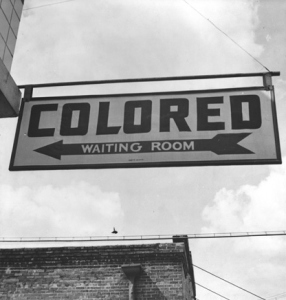 "1943 Colored Waiting Room Sign" by Esther Bubley - Library of Congress. 