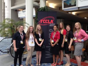 Members of OHS FCCLA after competing in Washington D.C. during the summer of 2015.