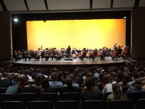 The Utah Symphony performing in the OHS auditorium.